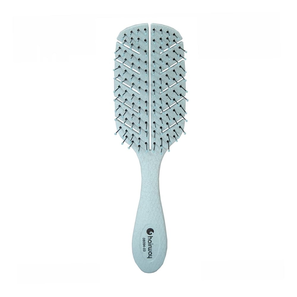 Масажна щітка для волосся Hairway Eco Corn овальна, 20 см, блакитна, 1 шт (08094-03)